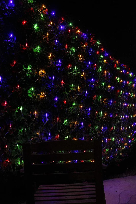 Christmas Twinkling Decorations 200 LED Christmas Net Lights, Multicolor