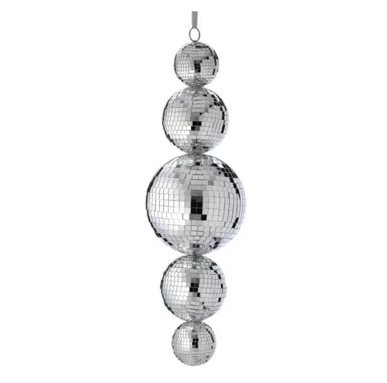 Christmas Gift Exchange Ideas 22" Multi Mirror Ball Finial Ornament