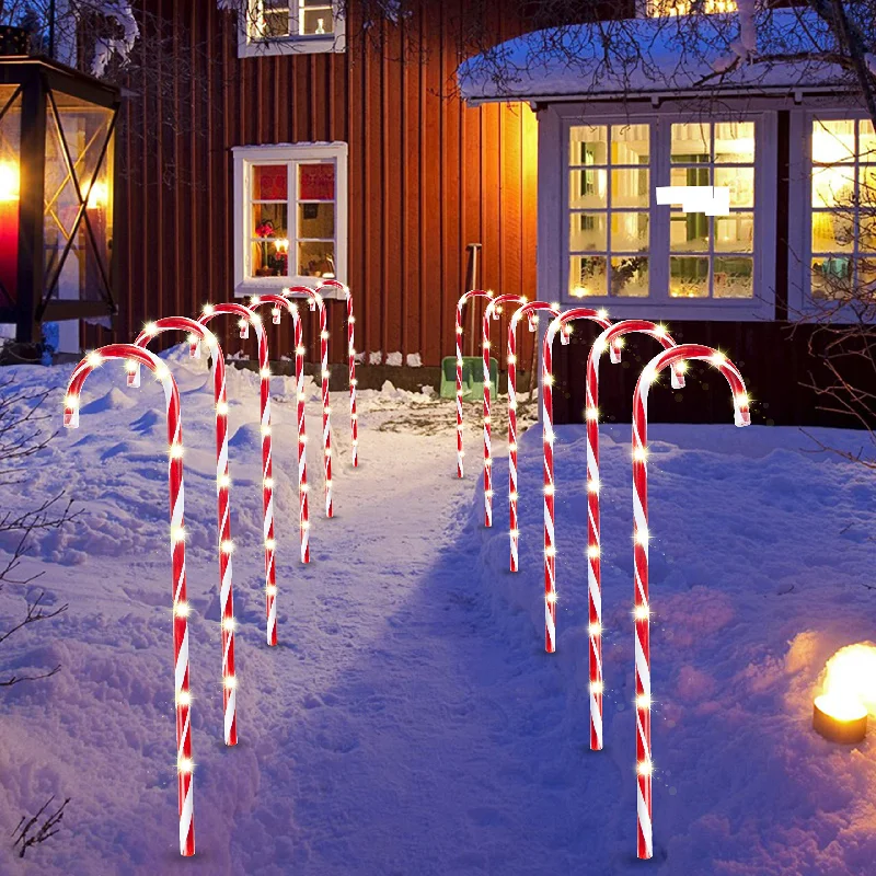 Christmas Family Gathering 28in Christmas Candy Cane Pathway Markers