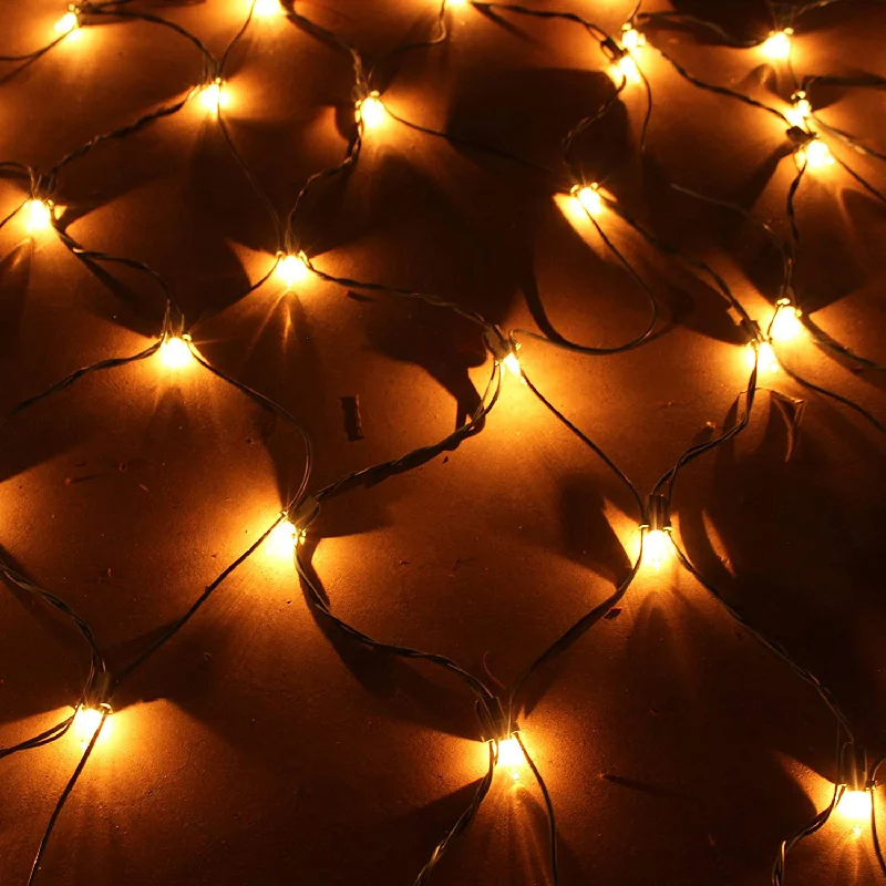 Christmas Nostalgic Memories 2x 100 Incandescent Christmas Net Lights, Warm White