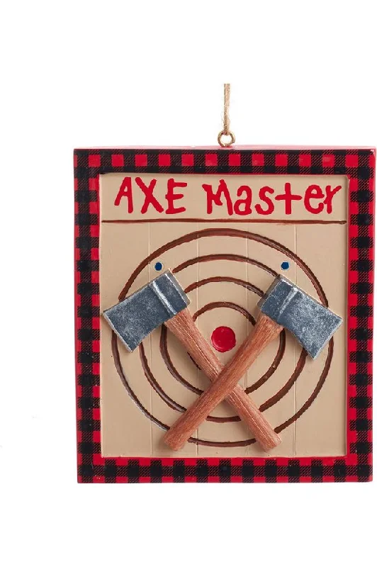 3.5" Lodge "Axe Master" Sign Ornament