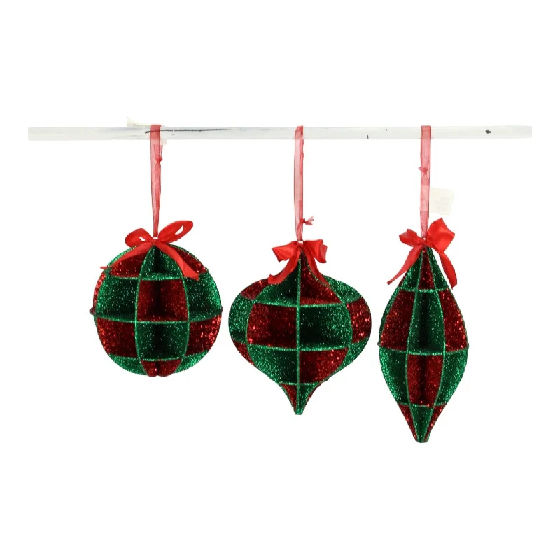 Christmas Festive Atmosphere 3.75 - 6 in Ornament - Red/Green