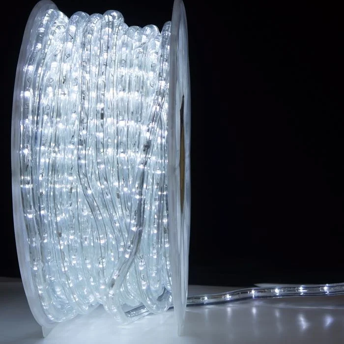 Christmas Snowfall Scene 3/8" Pure White LED Rope Lights