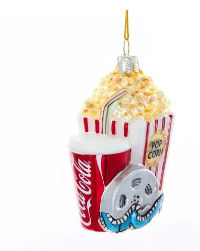 Christmas White Reindeer 3" Coca Cola At The Movies Ornament
