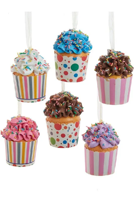 Christmas Evergreen Trees 3" Cupcake In Paper Cup Ornaments