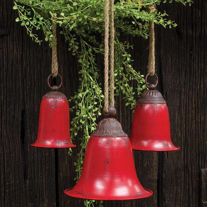 3/Set, Red Metal Bells