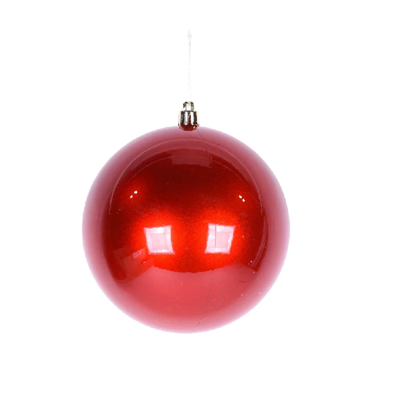 Christmas Midnight Feast 300 mm Plastic Ball Ornament - Candy Apple Red