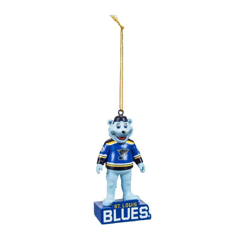 Christmas Cozy Candles St Louis Blues, Mascot Statue Orn,3ot4374ms