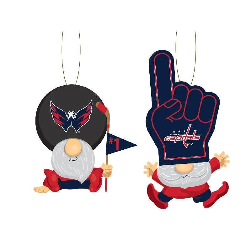 Christmas Jolly Surprises Washington Capitals, Gnome Fan Orn, 2 Asst.,3ot4378gfo