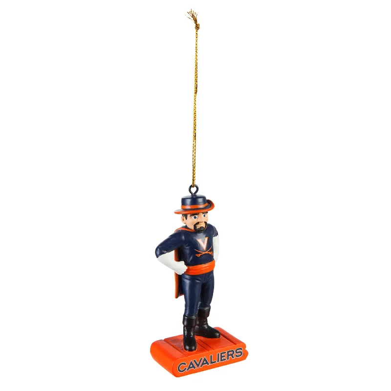 Christmas Snow Covered Trees University of Virginia, Mascot Statue Orn,3ot901msb