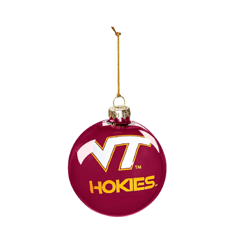 Christmas Warm Drinks Blown Glass Ornament, Virginia Tech,3ot903bgo