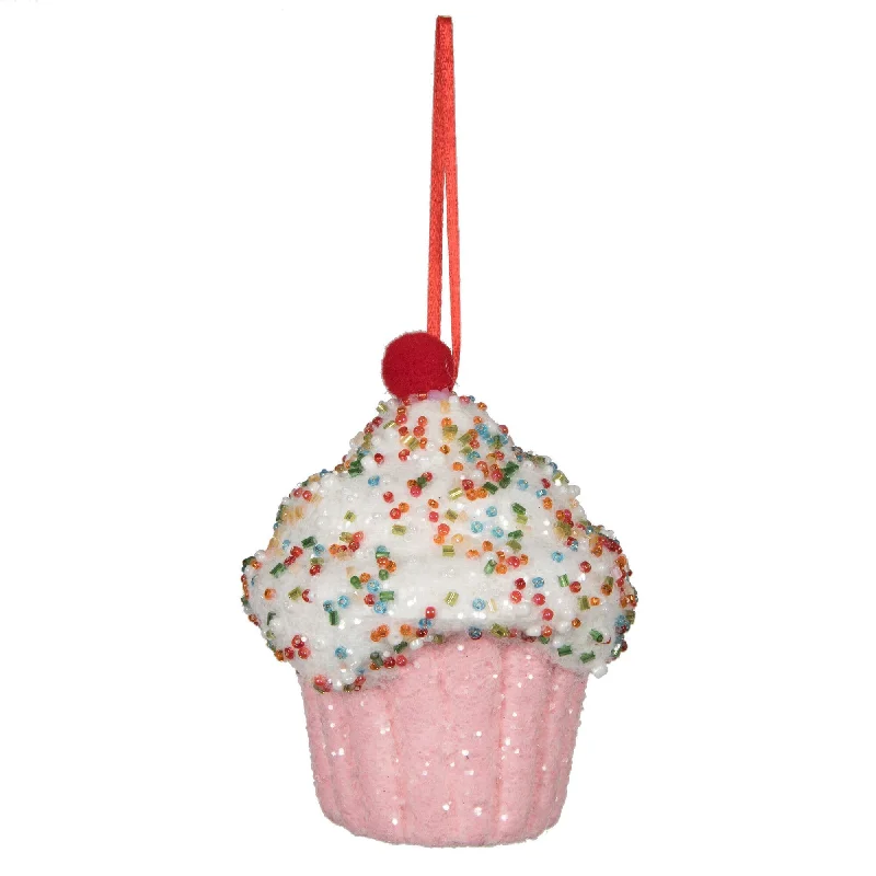 Christmas Toy Workshop 4.5" Cupcake With Sprinkles Ornament Set Of 12