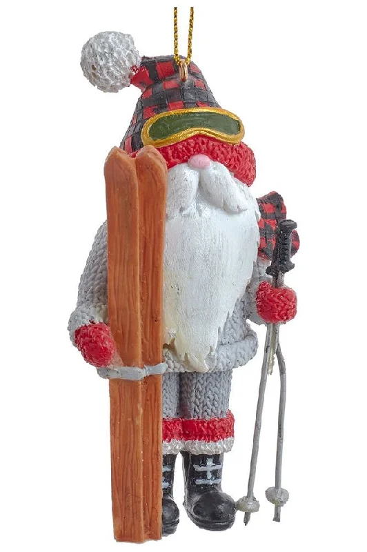 Christmas Garland Designs 4" Lodge Ski Gnome Ornament