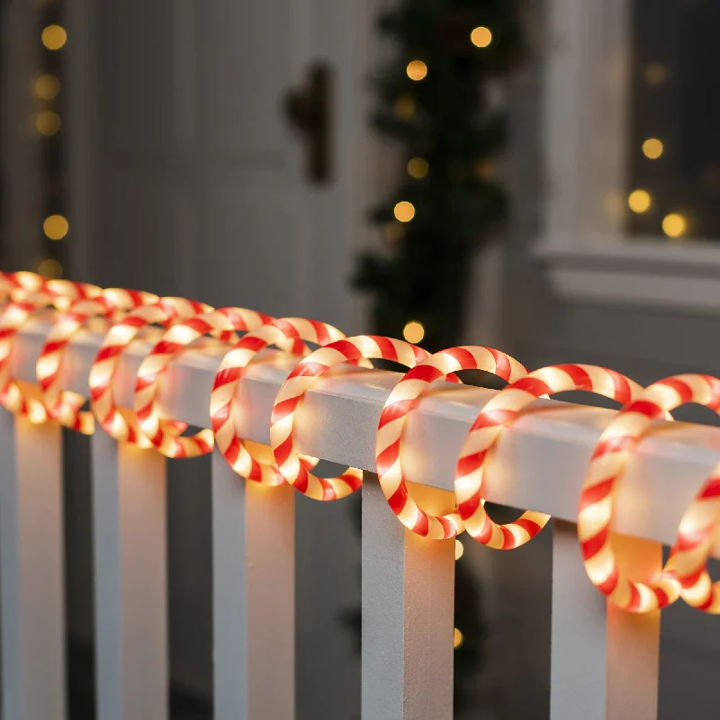 Christmas Santa Arrival 40ft 360 LED Lights Candy Cane Rope Light
