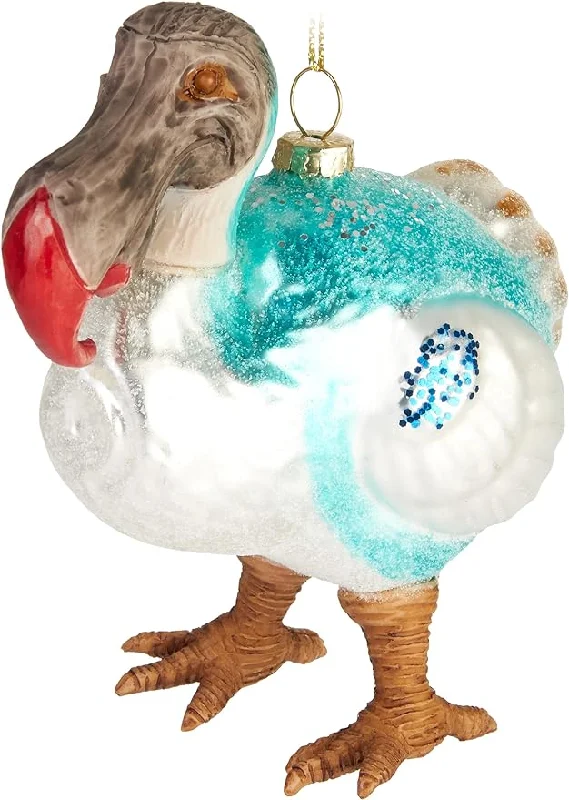 Christmas Classic Stories 5" Dodo Blue Bird Glass Ornament Set Of 6