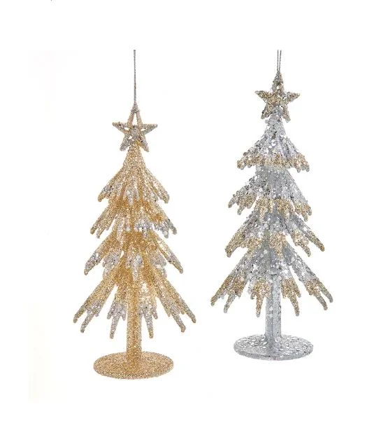 Christmas Winter Wonderland Decor 6.5" Tree Ornament Set Of 12