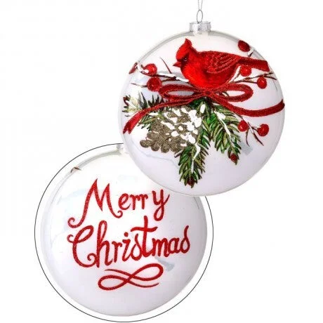 Christmas Gift Boxes 6" Christmas Cardinal Ornament Set Of 2