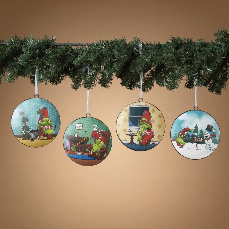 Christmas Special Dinner 6" Holiday Gnome Assorted Ornament Set Of 4