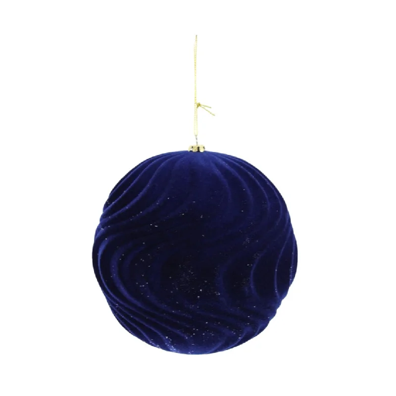Christmas Winter Festival 6 in Ball Ornament - Navy Blue