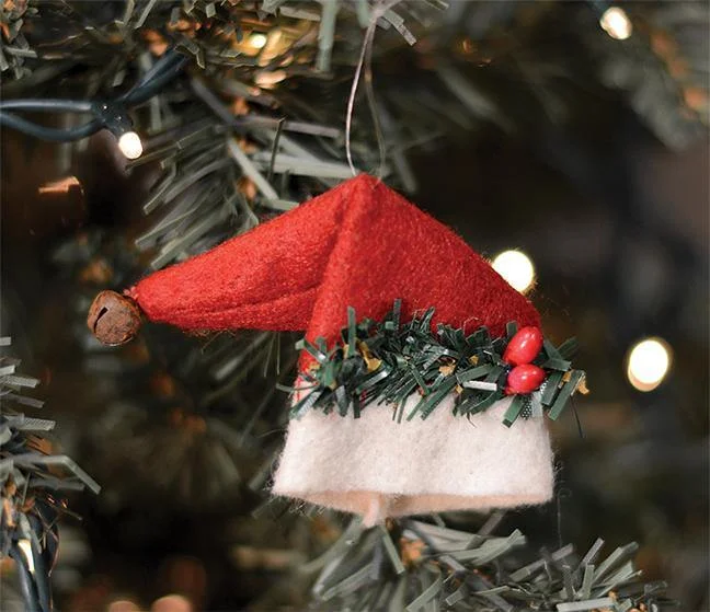 Christmas Star Gazing 6/Set, Santa Hat Ornaments