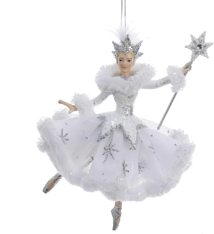 Christmas Magical Scenery 7" Snow Queen Ballerina Ornament