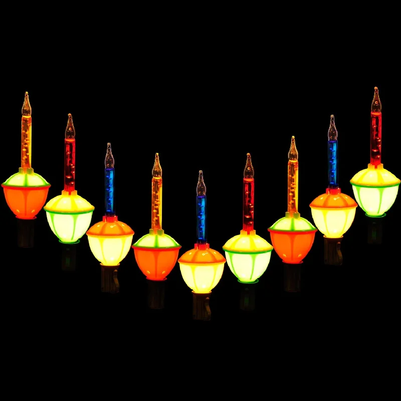 Christmas Homemade Treats 8.8ft 9 Count Multicolor Christmas Bubble String Lights