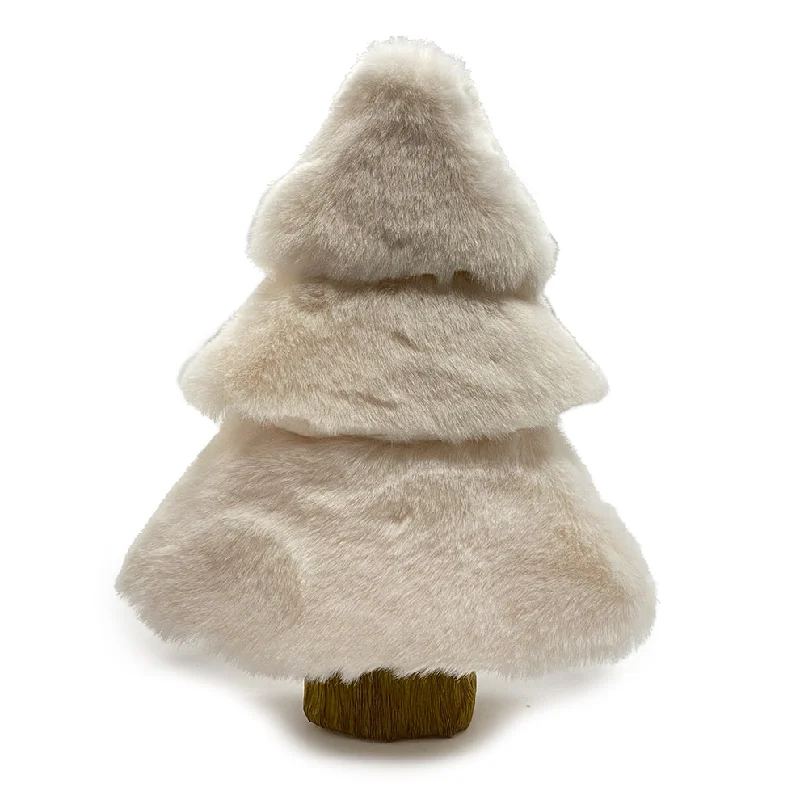 Christmas Nostalgic Memories 6" Plush Christmas Tree Ornament - Cream