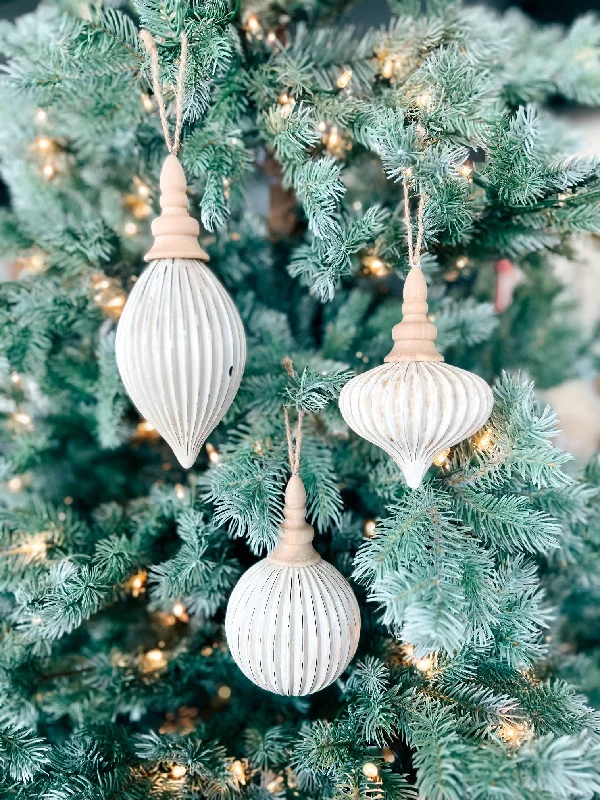 Christmas Winter Joy ALL IS CALM ORNAMENTS
