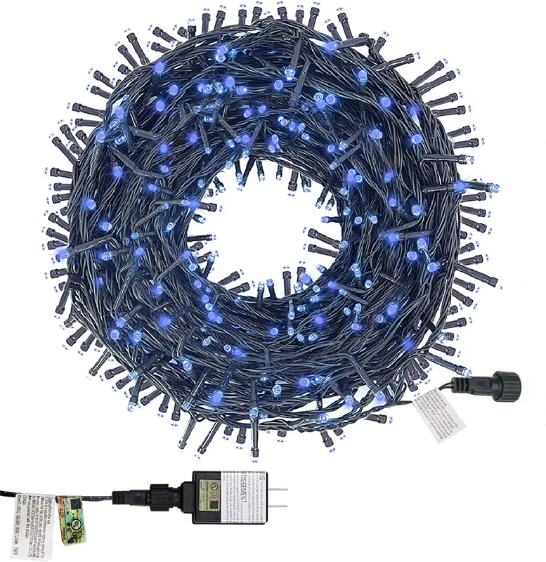 Christmas Homemade Crafts 200 LED 66ft Christmas Tree String Lights - Plug-in - 8 Modes - Blue - 1 Pack