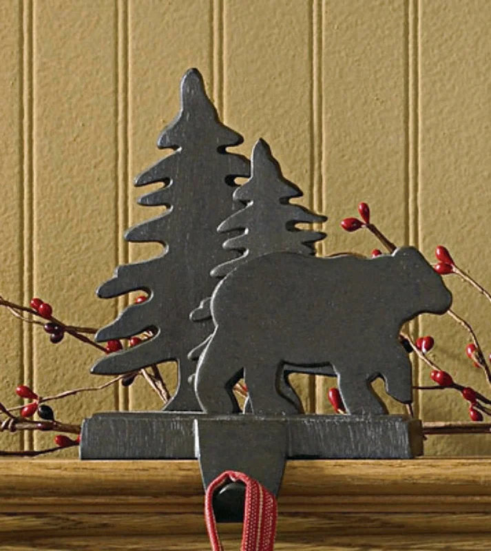 Bear & Tree Stocking Hanger - Set of 2 Park Designs