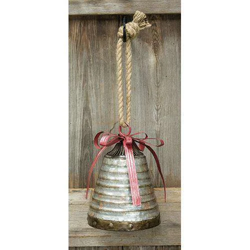 Christmas Gift Exchange Ideas '+Bell w/Metal Bow, 10"