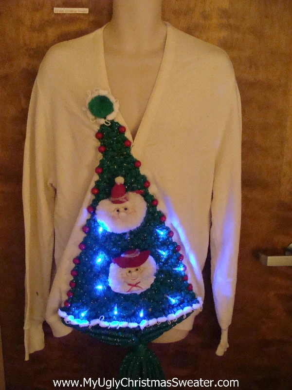 Best Funny Light Up Macrame Tree Ugly Christmas Sweater