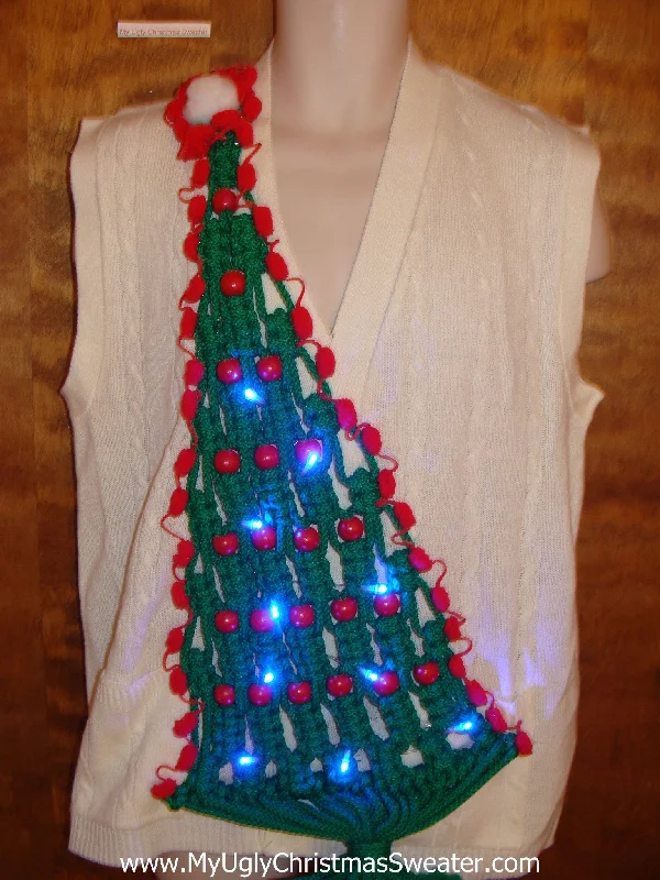 Best Funny Light Up Macrame Tree Ugly Christmas Sweater