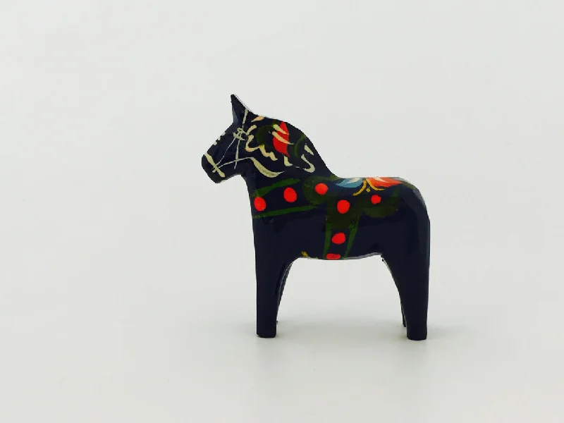 Blue Dala Horse Christmas Ornament - 2"