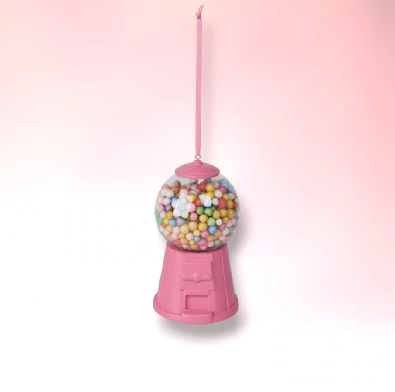 Bright Pink Bubblegum Machine Ornament