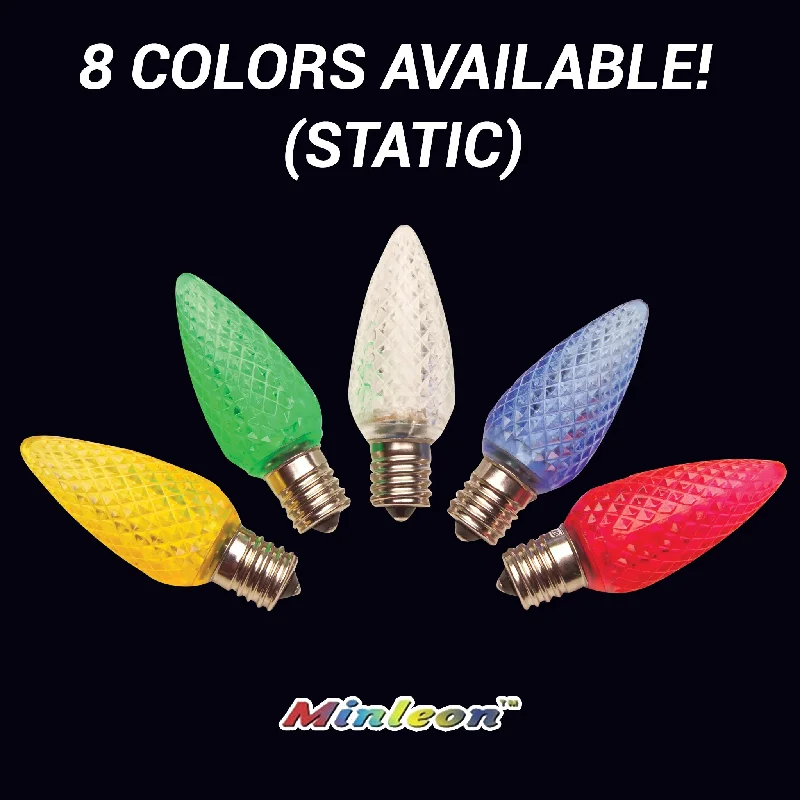 C9 Faceted LED Bulbs - Static