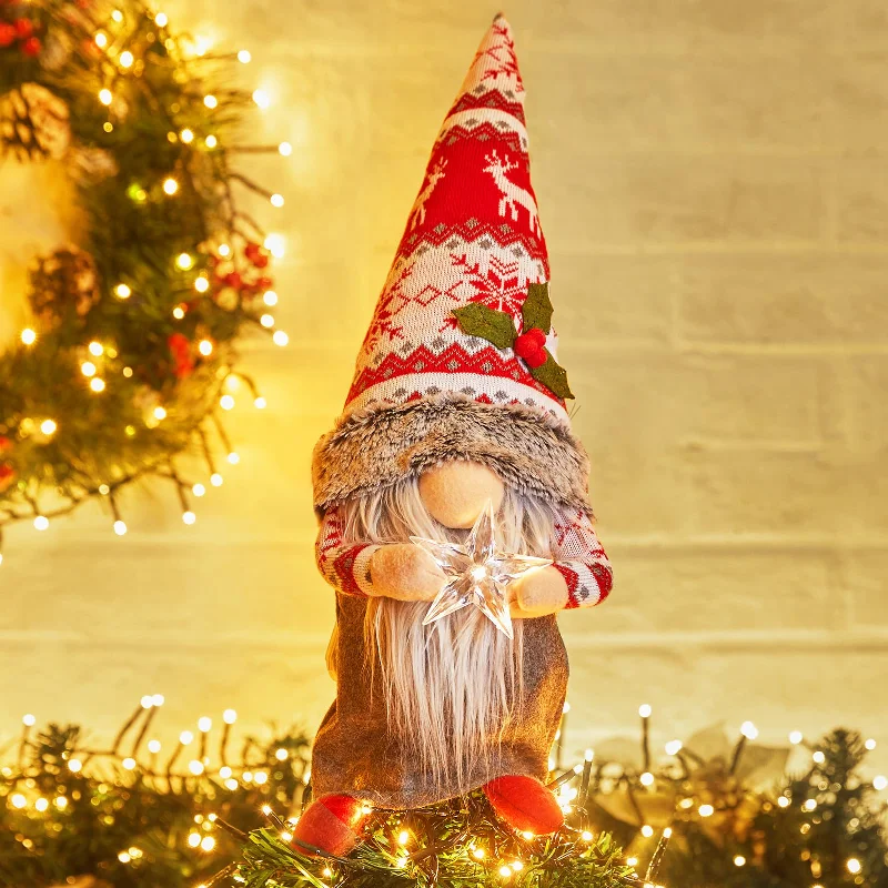 Christmas Outdoor Lights Christmas Gnome Tree Topper