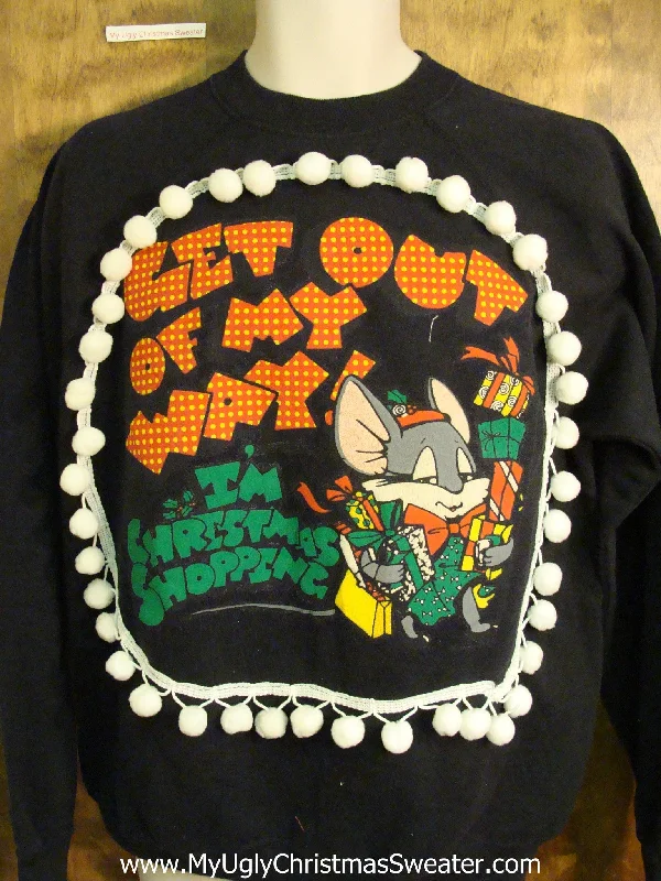 Christmas Cozy Comfort CHRISTMAS SHOPPING Themed Funny Christmas Sweatshirt