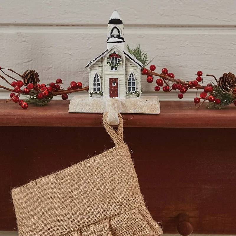 Christmas Cozy Comfort Church Stocking Hanger -  Park Designs