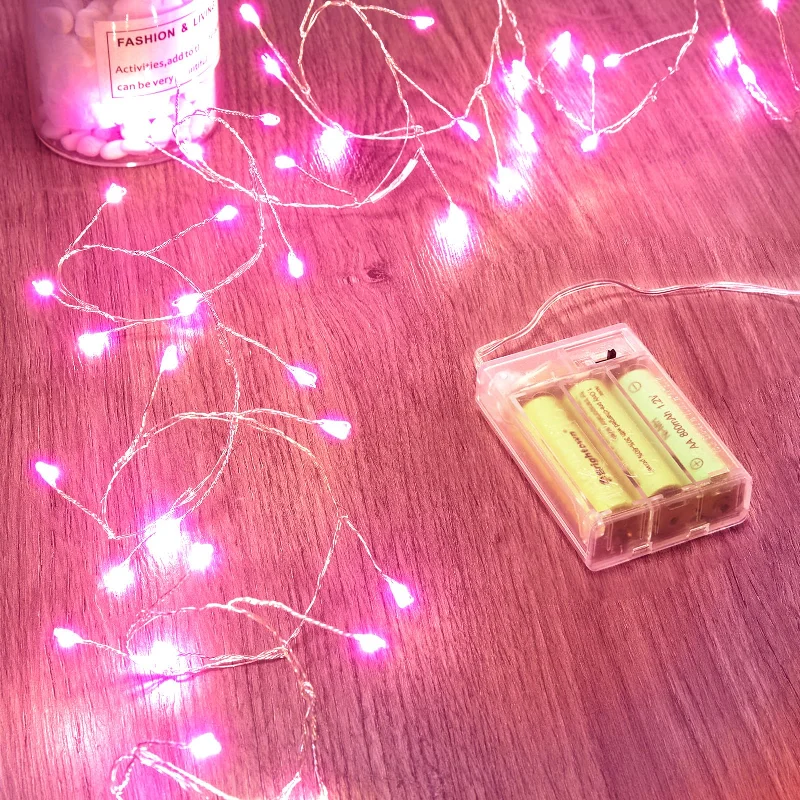 Christmas Candle Warmth Cluster Lights on Silver Wire, AA Battery Operated