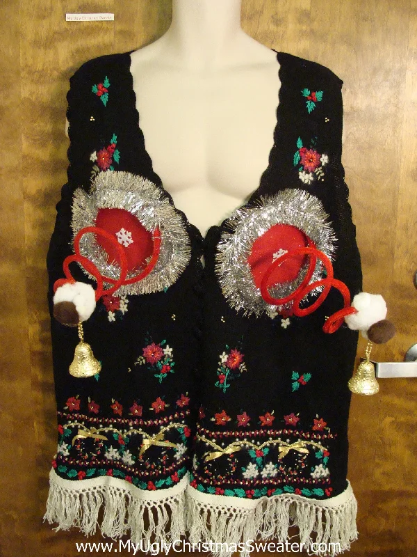 Crafty Fembot Ugly Christmas Naughty Sweater Vest