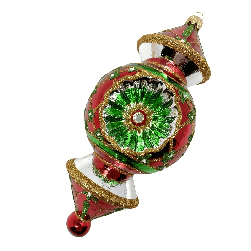 Christmas Winter Magic Dallas Pink Triple Barrel Reflector Blown Glass Christmas Ornament Christmas Winter Magic Dallas Pink Triple Barrel Reflector Blown Glass Christmas Ornament
