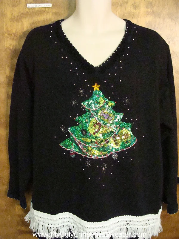 Christmas Special Dinner Elaborate Tree Ugly Christmas Jumper