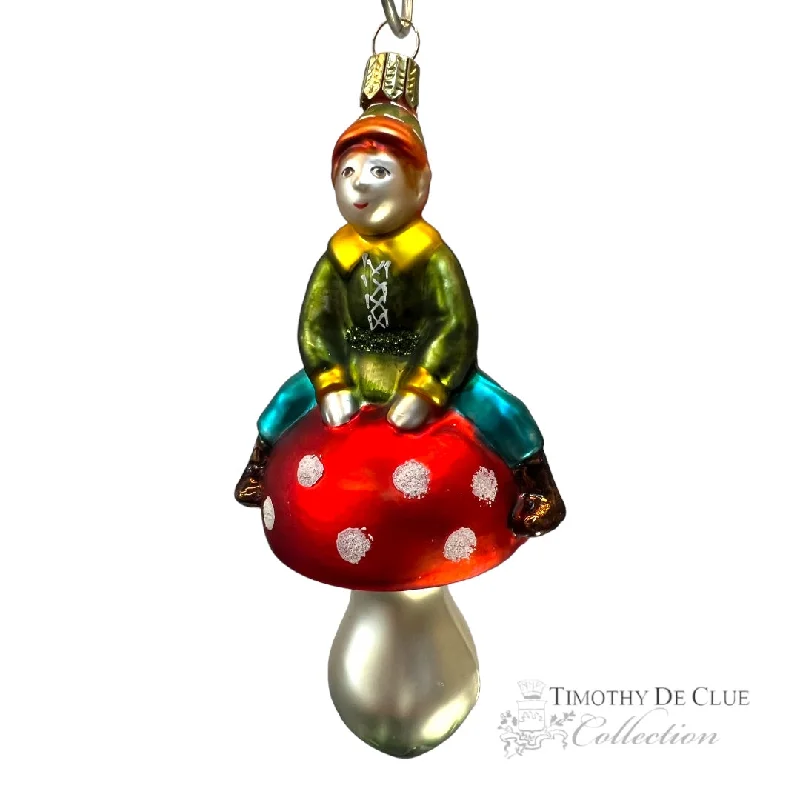 Christmas Magical Experience Elfin Leaping Fungi 2024 “PNW Forest Series"- Timothy De Clue Christmas Ornament
