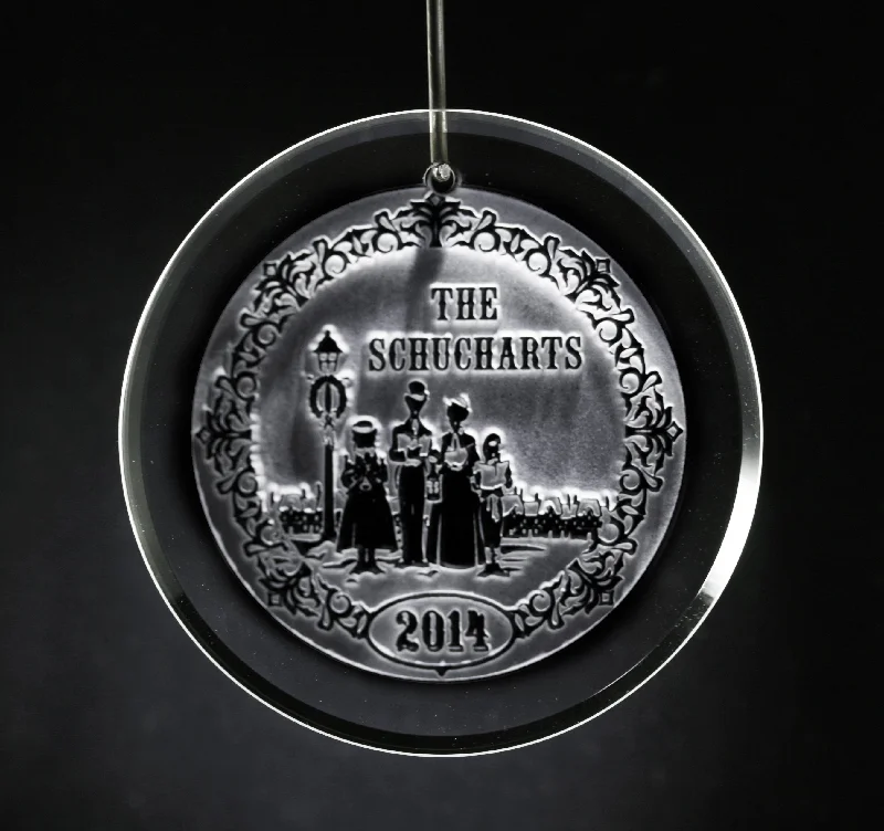 Christmas Holiday Decor Engraved Family Christmas Ornament