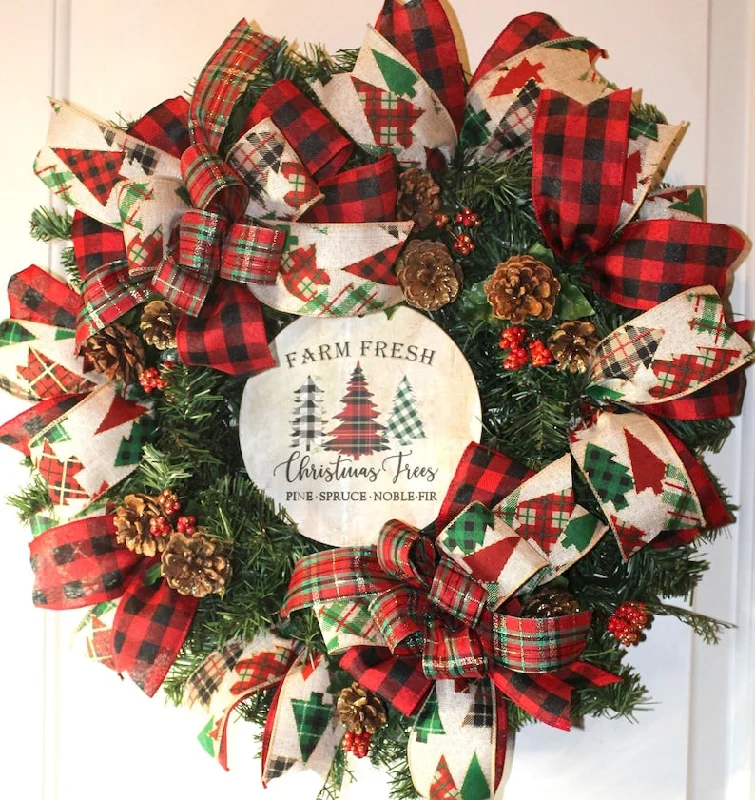 Christmas Carol Singing Farm Fresh Christmas Wreath