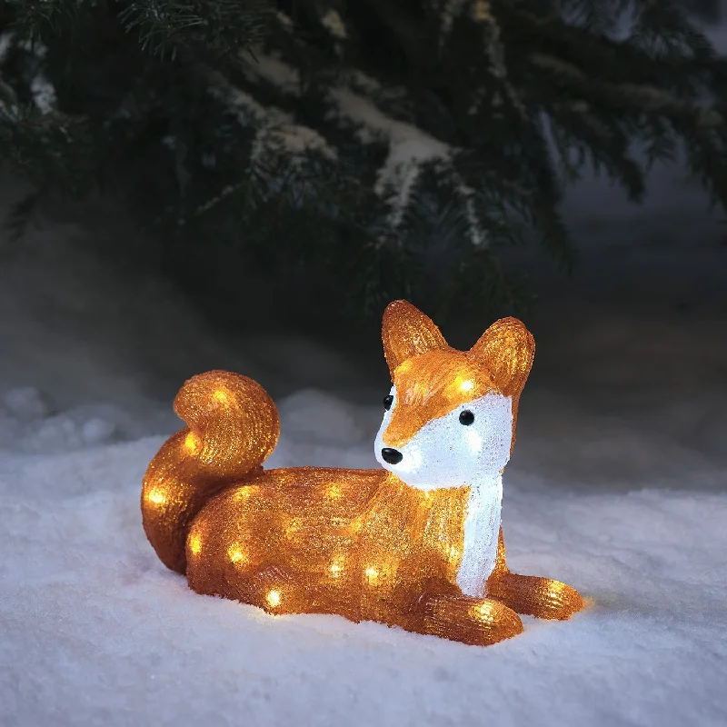 Christmas Winter Magic 25cm Felix the Winter Fox LED 3D Acrylic Figure