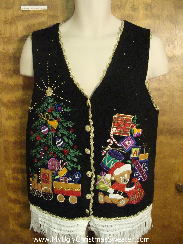 Christmas Warm Glow Festive Presents Ugly Christmas Jumper Vest