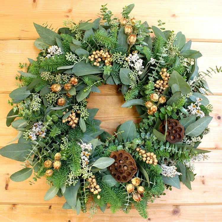 Christmas Winter Forest Fragrant Pod Wreath