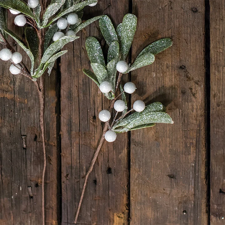 Frosted Mistletoe Pick